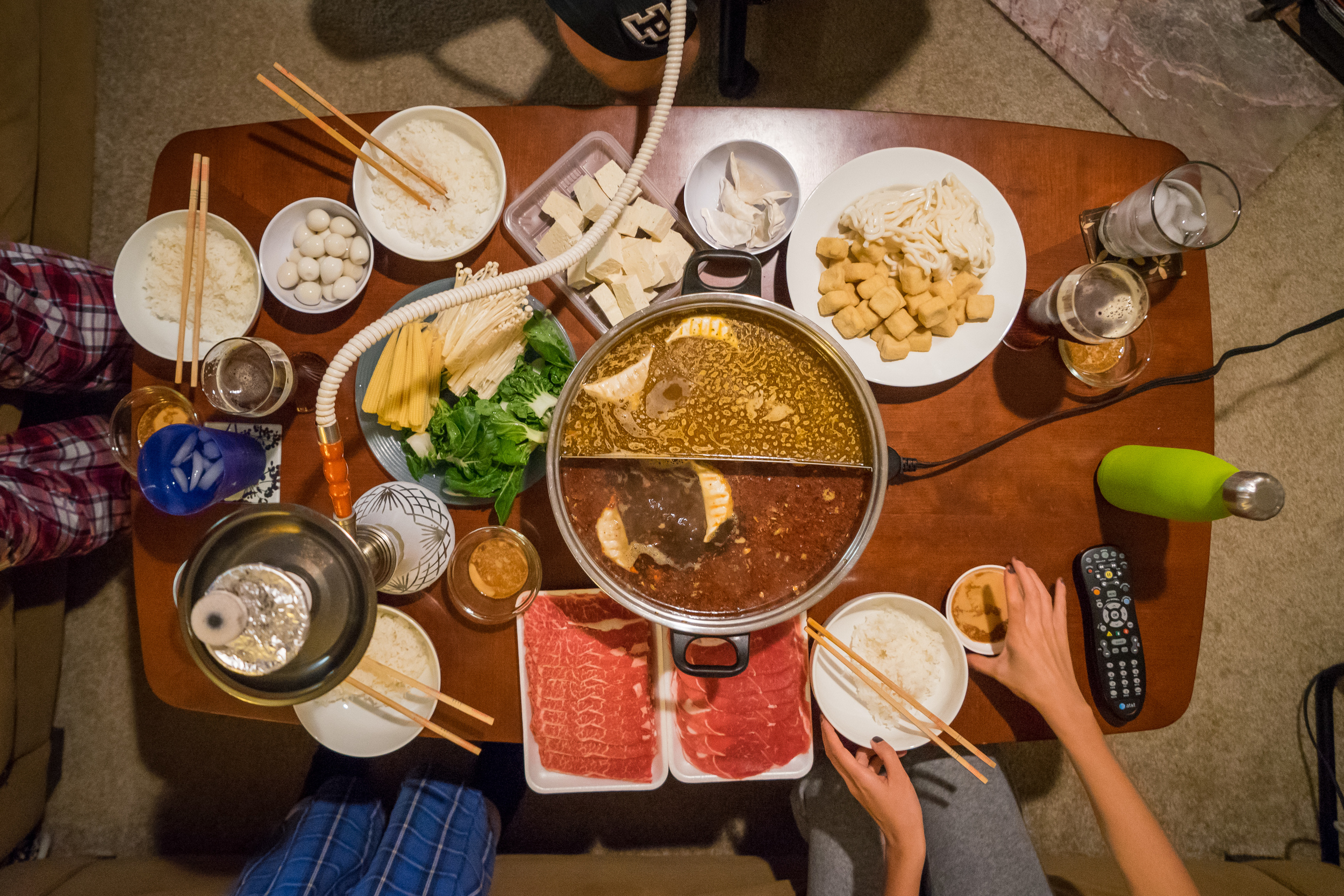 Cap it off with a hot pot feast. HELL. YES.