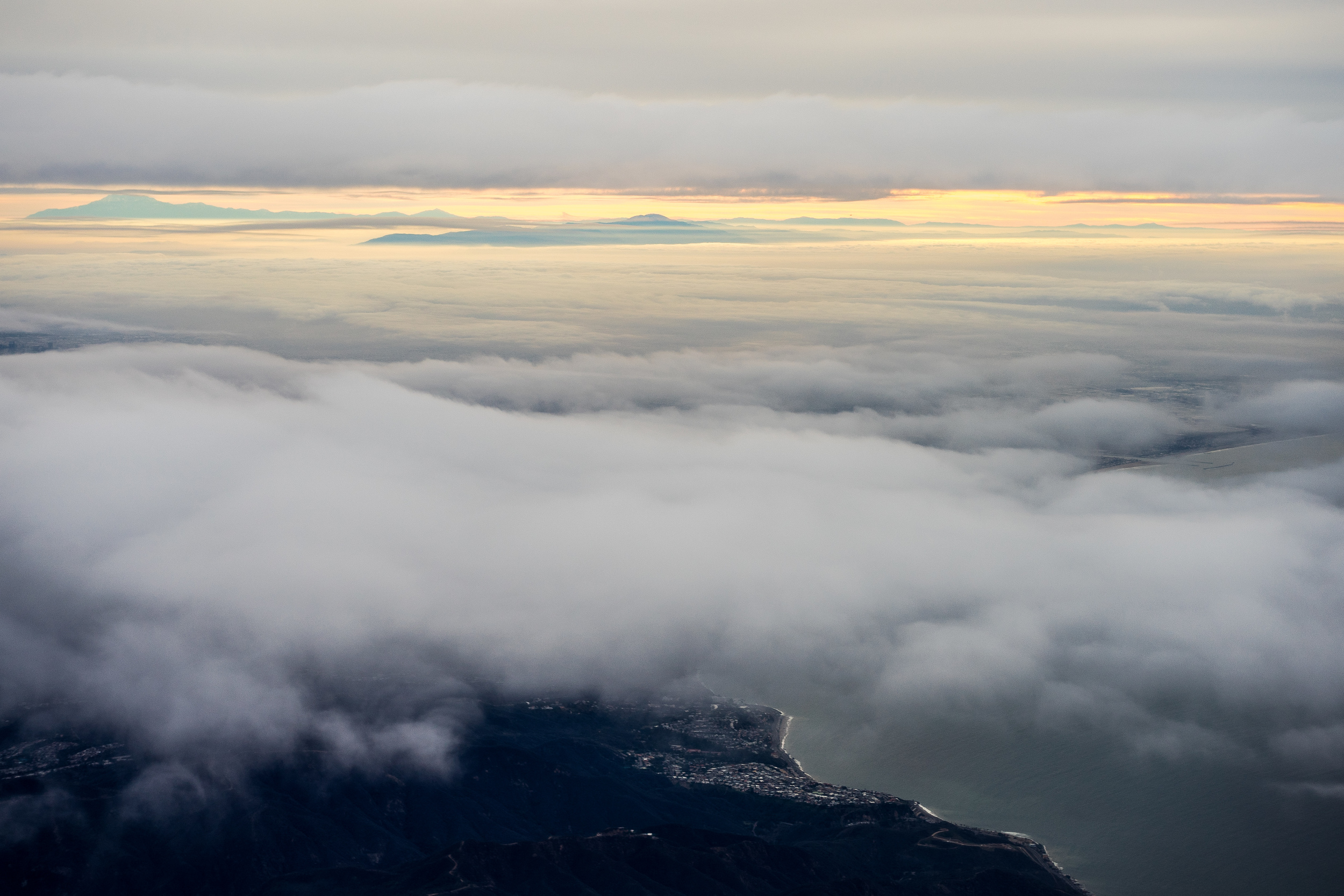 Obligatory flight shot. This is during the ascent out of LAX, facing east(ish) from Malibu.
