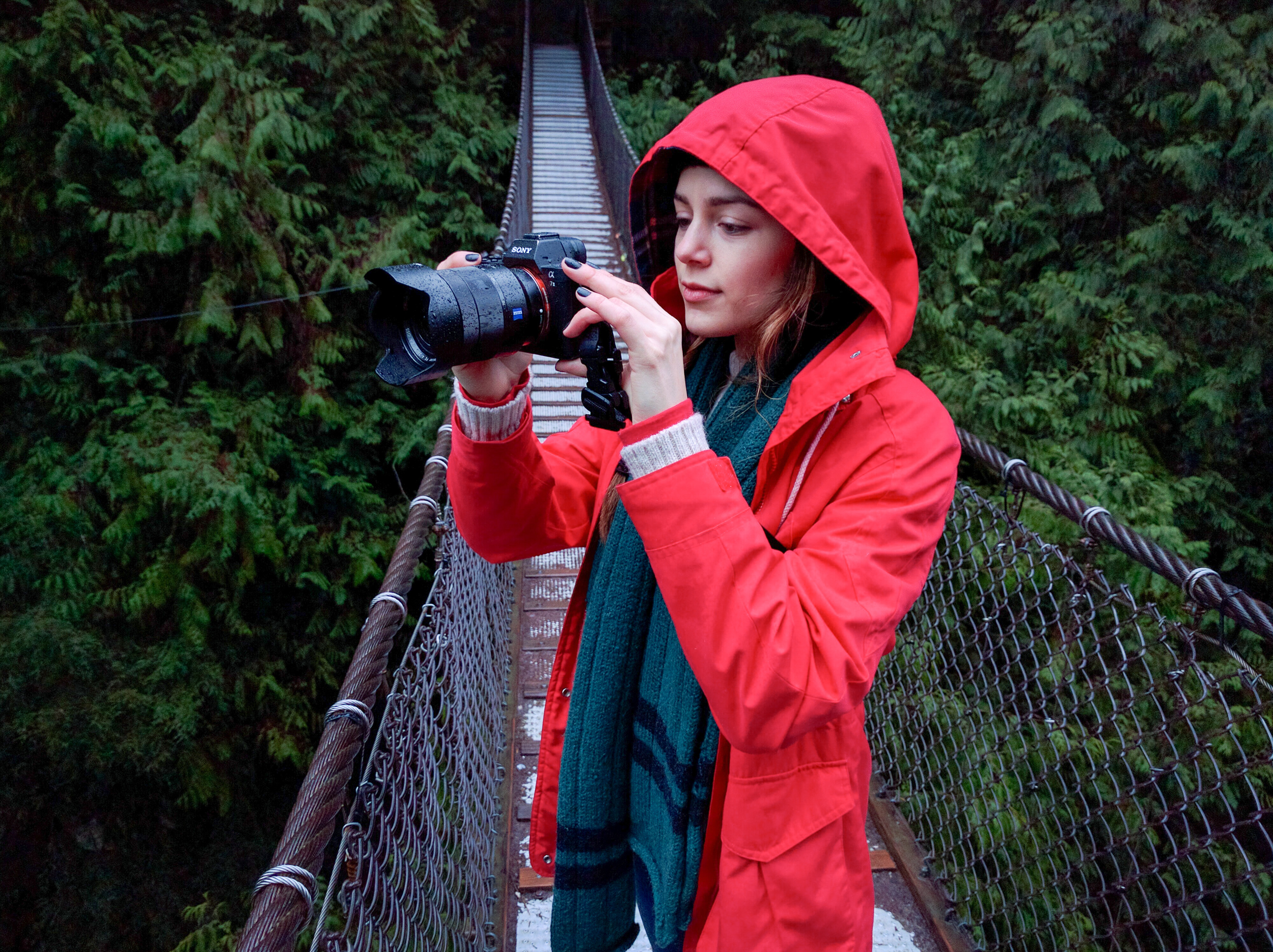 Taking her turn being the photographer.