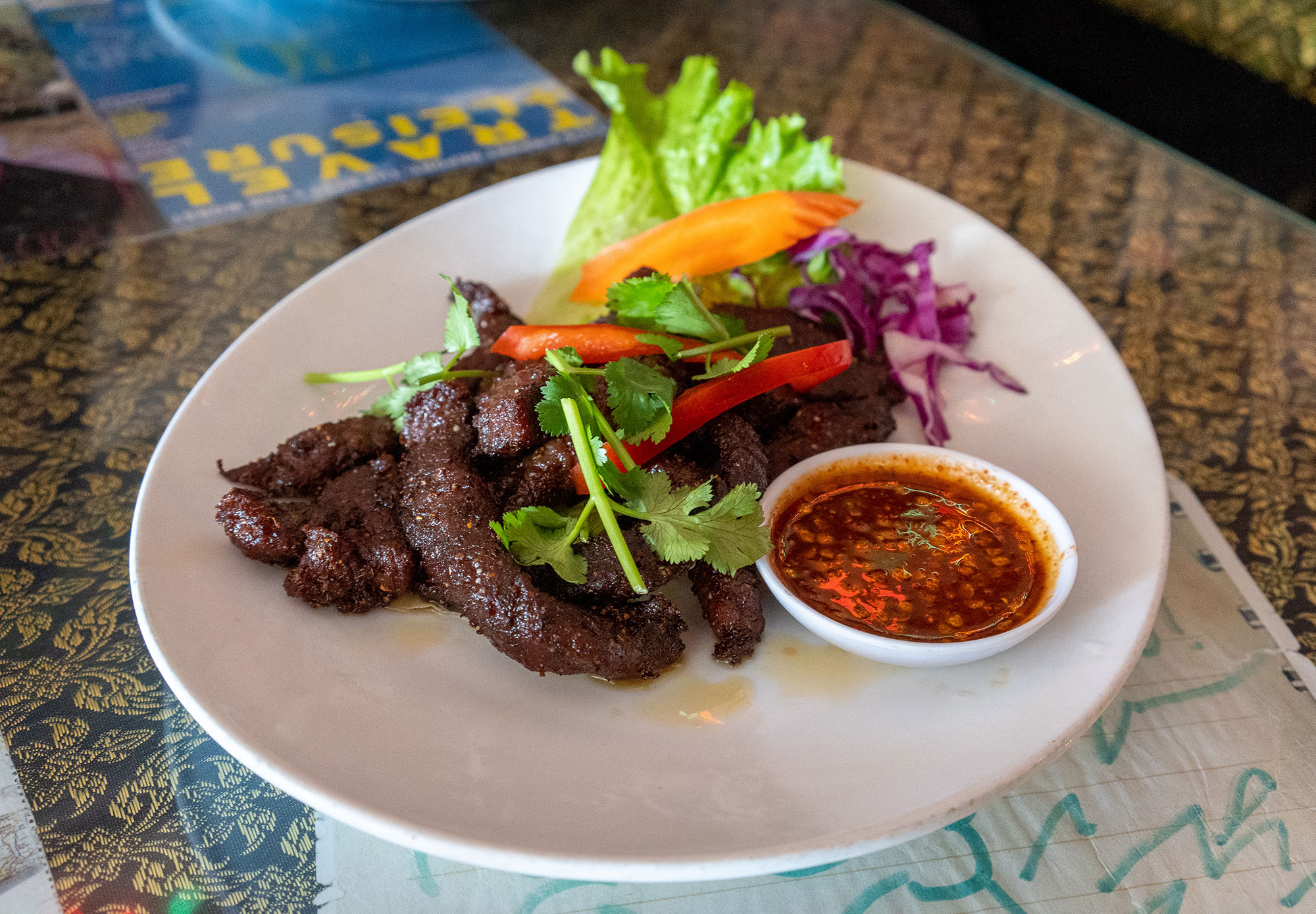 Crying Tiger: Marinated grilled beef with spicy sauce