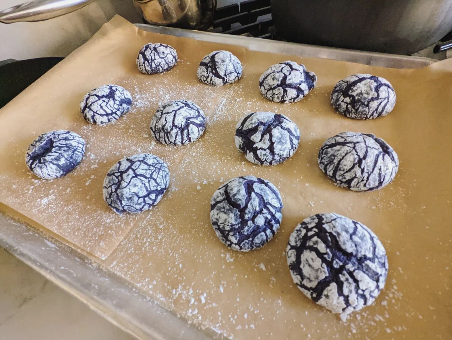 Homemade ube cookies! Thanks, @p.l.ouise! // #ube #cookies