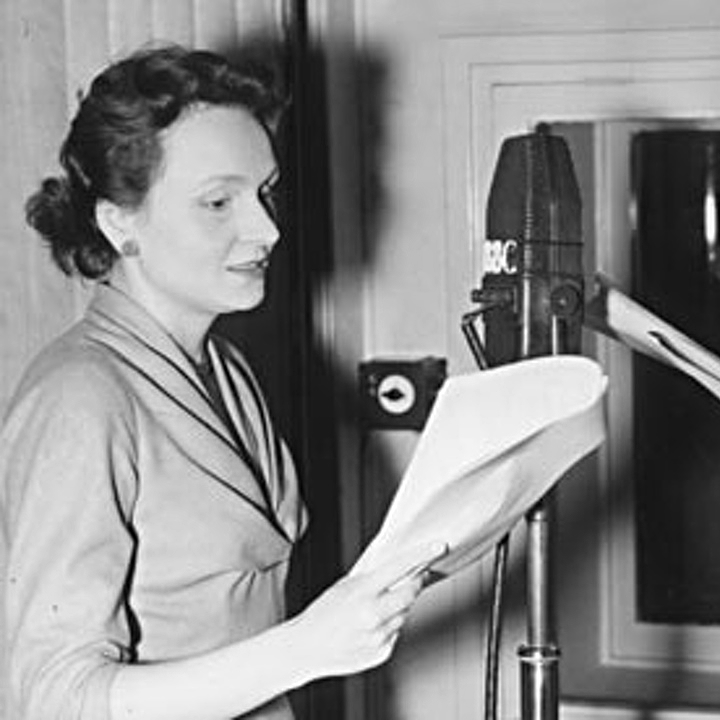 Ysanne Churchman recording The Archers