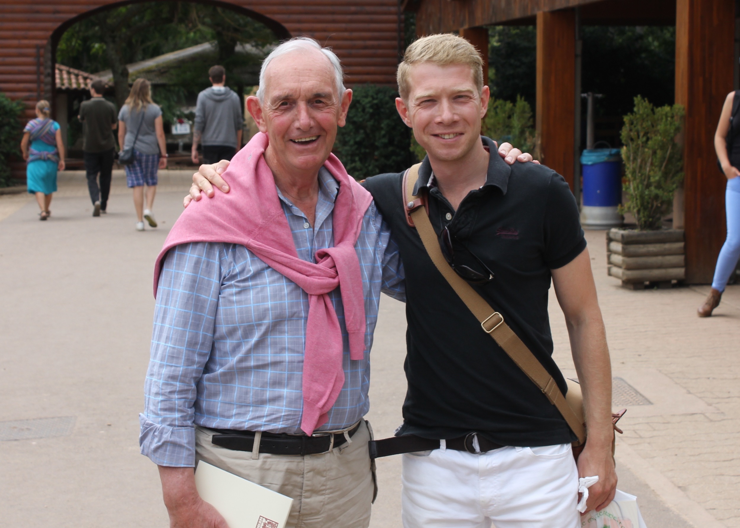 Roger Royle and Zeb at Taize in France