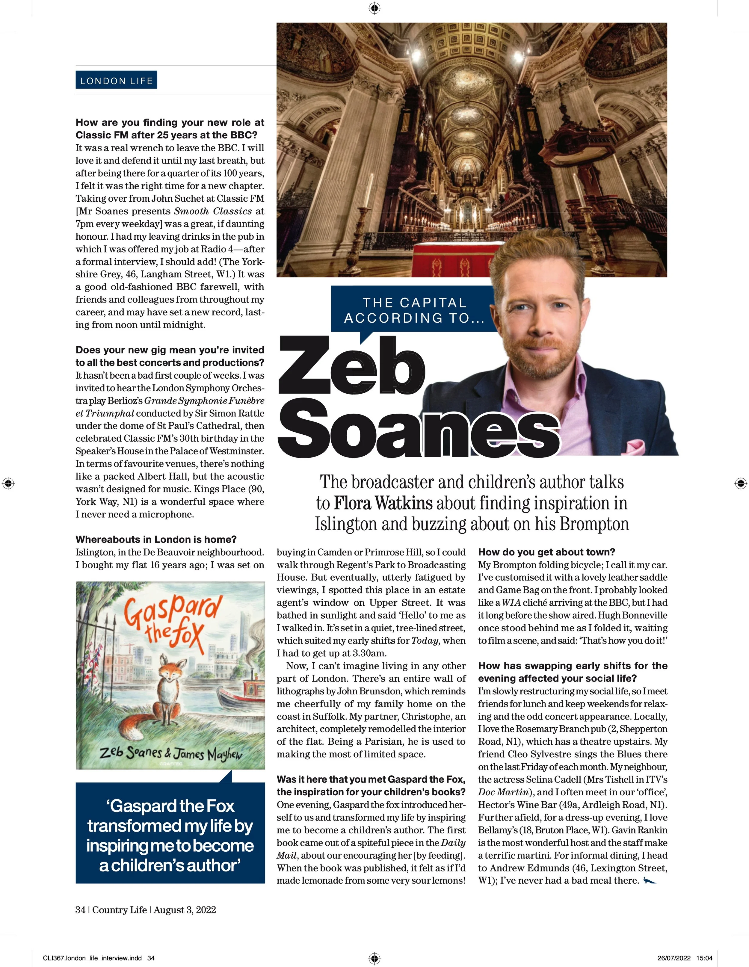 London Life: The Capital According to Zeb Soanes