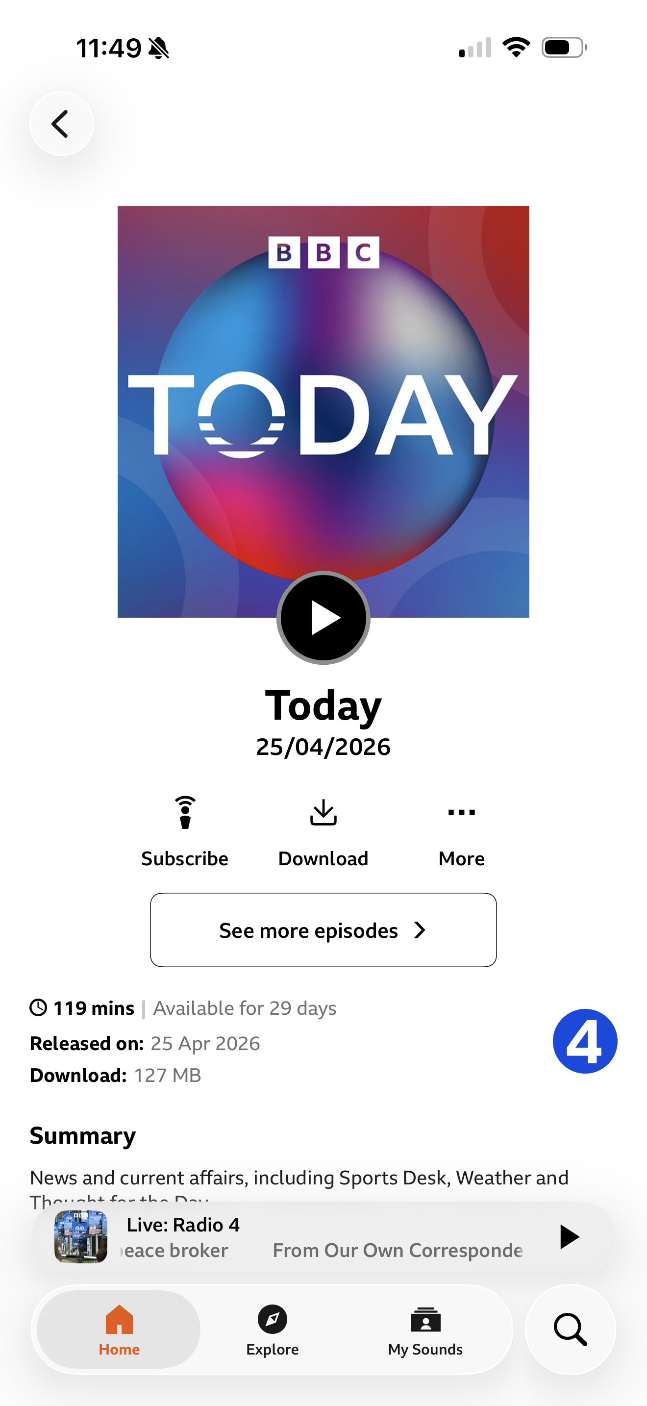 BBC Radio 4 Today Programme