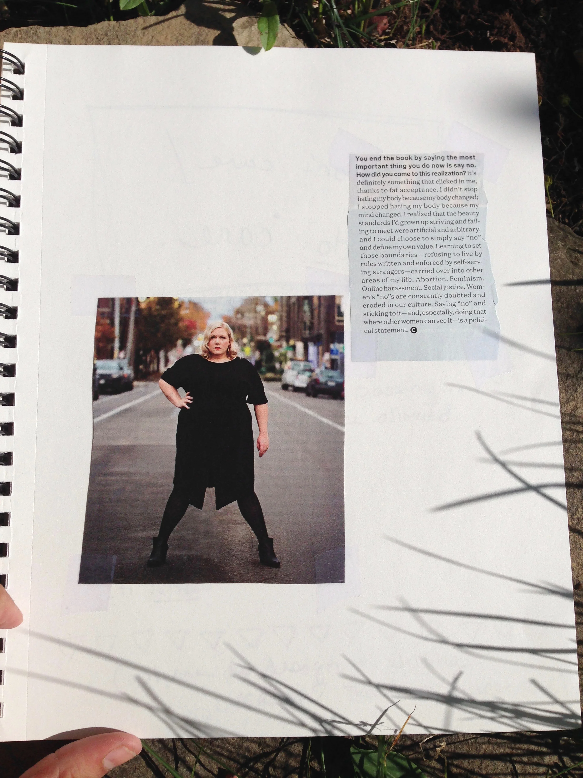 I cut some things from a Chatelaine magazine. I'd like to do more collages... I miss it.
