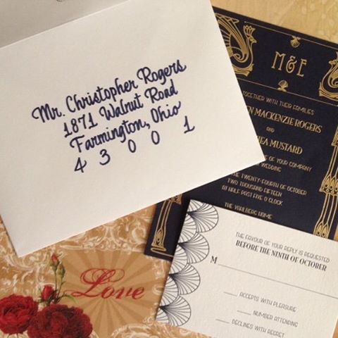 Engaged? Time to order some gorgeous stationary plus handwritten calligraphy from Sooner Calligraphy, Etc! Book your free consultation now! www.soonercalligraphy.com #invitations #weddinginvitations #calligraphy #savethedate