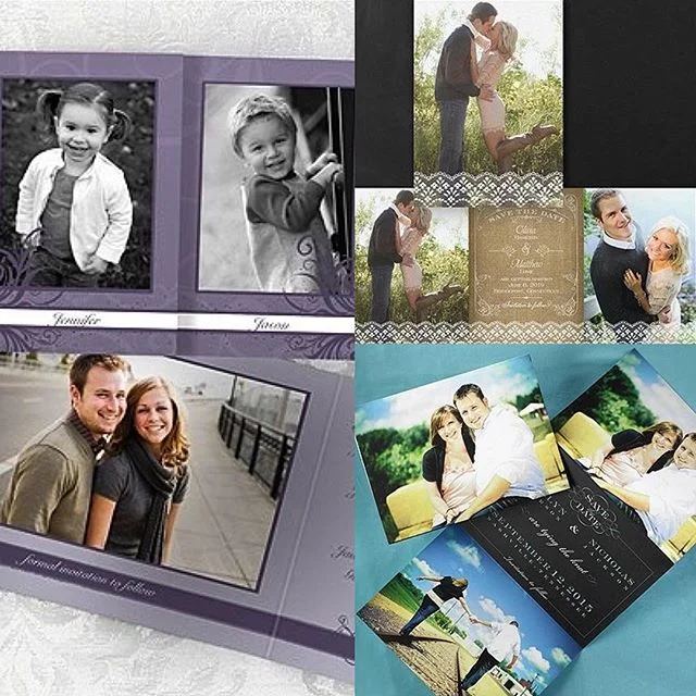 Need to save your date? View the budget-friendly tri-fold options from @carlsoncraft through @soonercalligraphy!