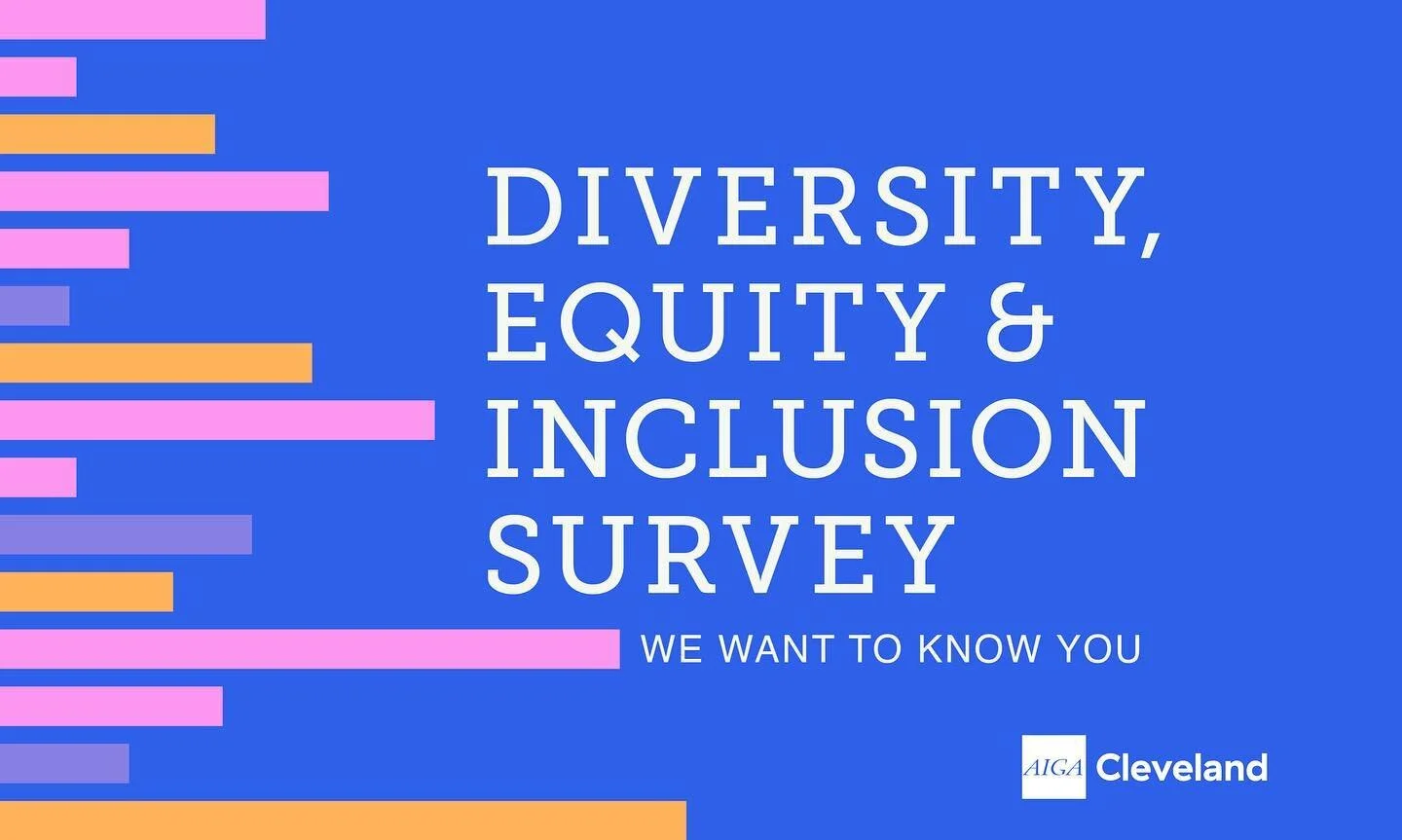 Created a design for AIGA Cleveland&rsquo;s diversity, equity &amp; inclusion survey. Check out their post to learn more about the survey 🌟 
.
.
#flatdesign #aiga #aigadesign #colortheory #branddesign
