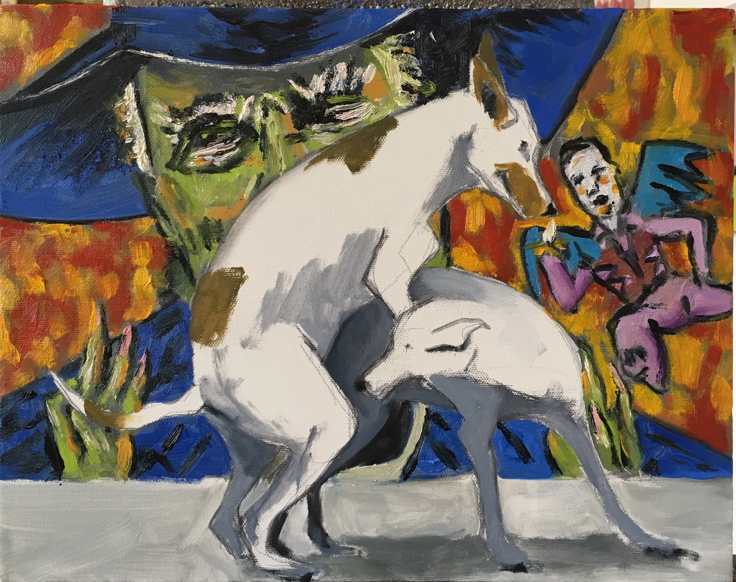 The Willing Electorate, oil on canvas, 11 X 14 inches