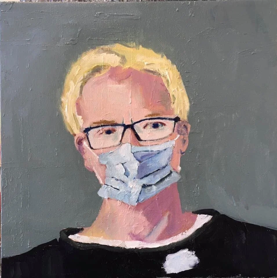 Self Portrait, Covid Mask