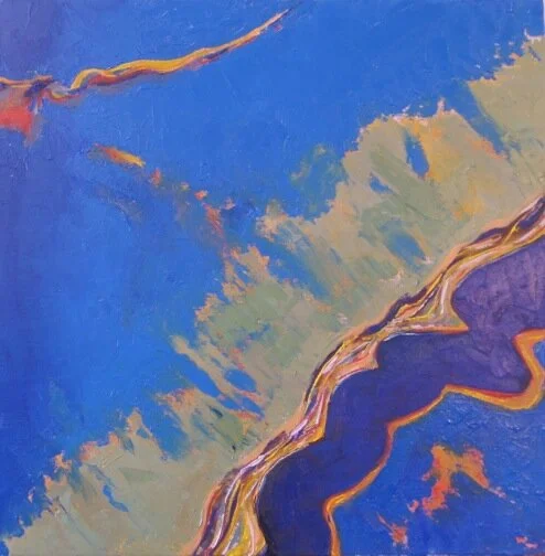 Oil Tide oil on canvas, 20X20 inches, $1,200