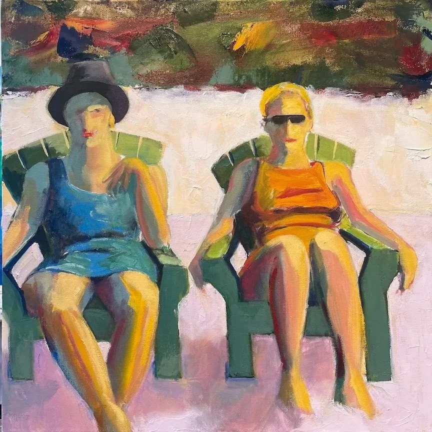 Toes in the Sand
oil on canvas, 20X20 inches, $1,700.00