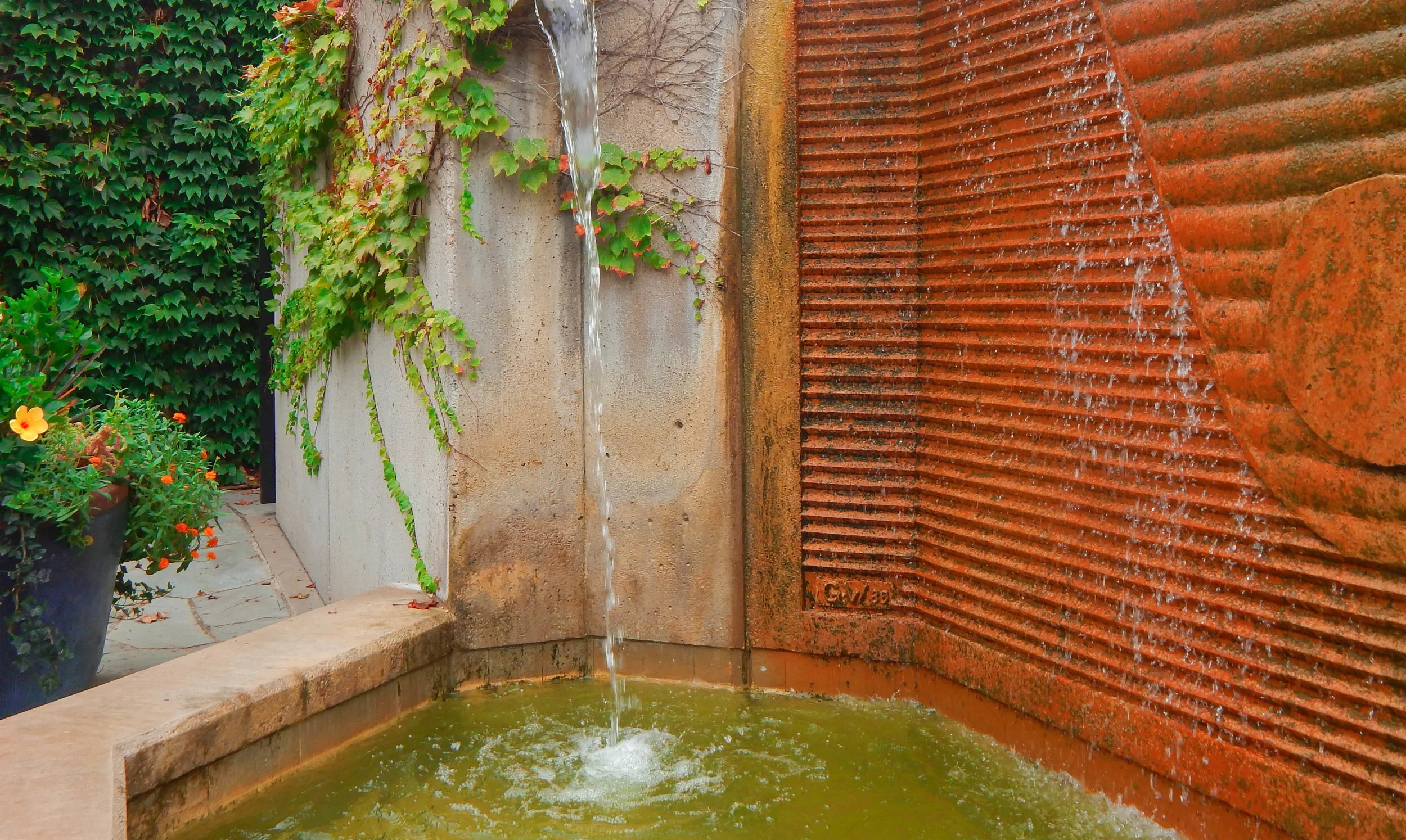 Close up of the waterfall