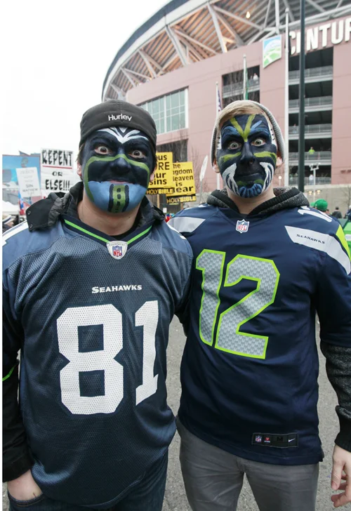 Read about the freaky fashion of >>> 2014 Seattle Seahawk Superfans 