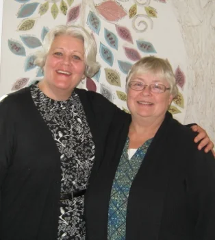 2014 Eileen Daly & The Women's Association of The Cathedral of St. Paul Social Services Program - Donations to the Annual December Gift Giveaway Pictured here (from left to right): Cathy Rucci, MORE's Executive Director and Eileen Daly.