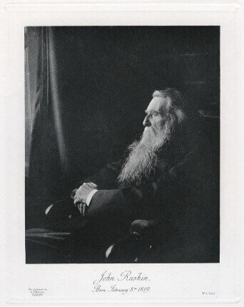 Portrait of Ruskin by Frederick Hollyer (1894)