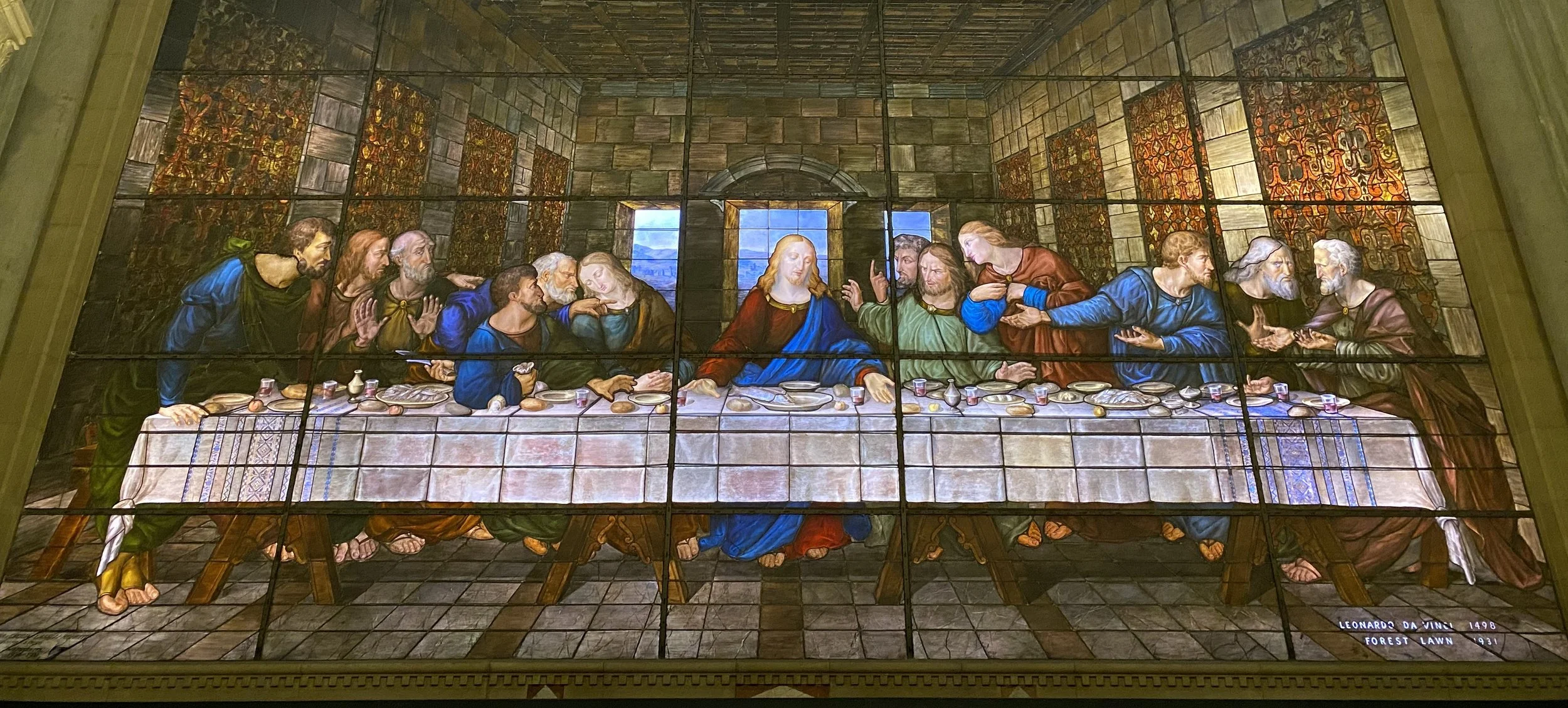 "FROM HERE TO ETERNITY: THE STAINED GLASS OF FOREST LAWN" WITH TOUR OF WORK IN PROGRESS (JUDSON STUDIOS) AND RECEPTION