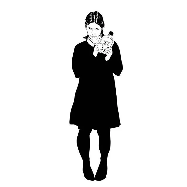 Did my first Life Drawing Livestream from @visualartspassage and had a blast with this quick Wednesday Addams. Felt great not have to worry about a ton of detail and focus on shape. Looking forward to doing it again!