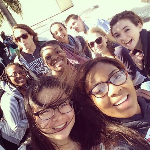 The UMD group on their journey to Haiti. Photo credit: Kristina Mondesir