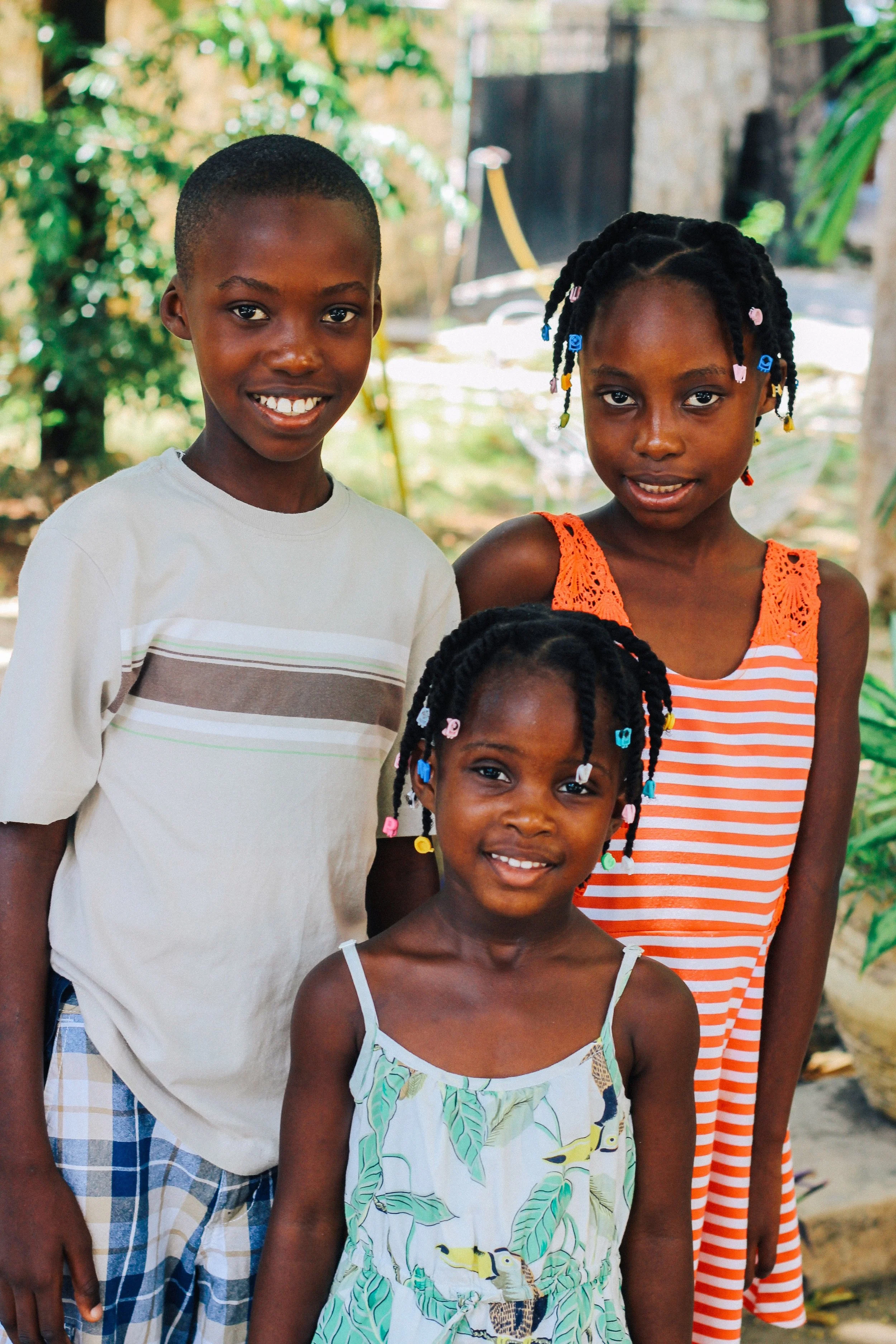 The 3 Saingelus children. MCC Photo/Ted Oswald