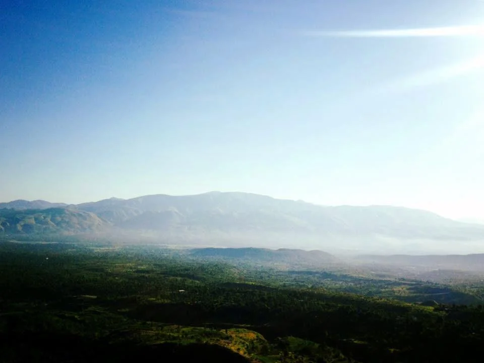  Visiting a reforestation project on Mòn Sejou just after sunrise.