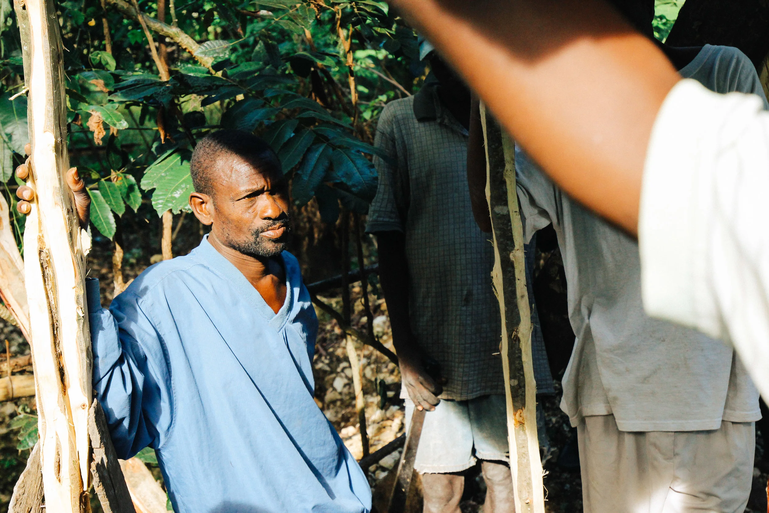 Elius Pierre contracted cholera recently: “I wanted to die it was so painful. I am still not the same person I was before. I used to be strong and now I can barely eat. I spent 11 days in the hospital. I truly thought I was dead.” Elius and his family will be able to build a latrine as part of this project.