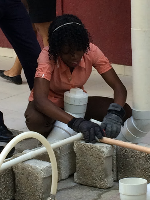 Plumbing student at MCC supported vocational school, TIMKATEC. Photo/Laura Lerch Horst