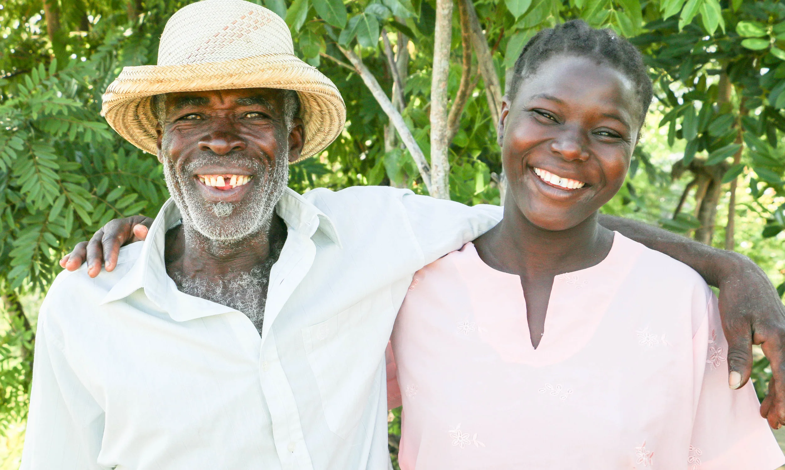 Fleurimond Konsel and Pierre Litana, Kabay, Haiti, are members of the local management committee which oversaw the project. August 2017