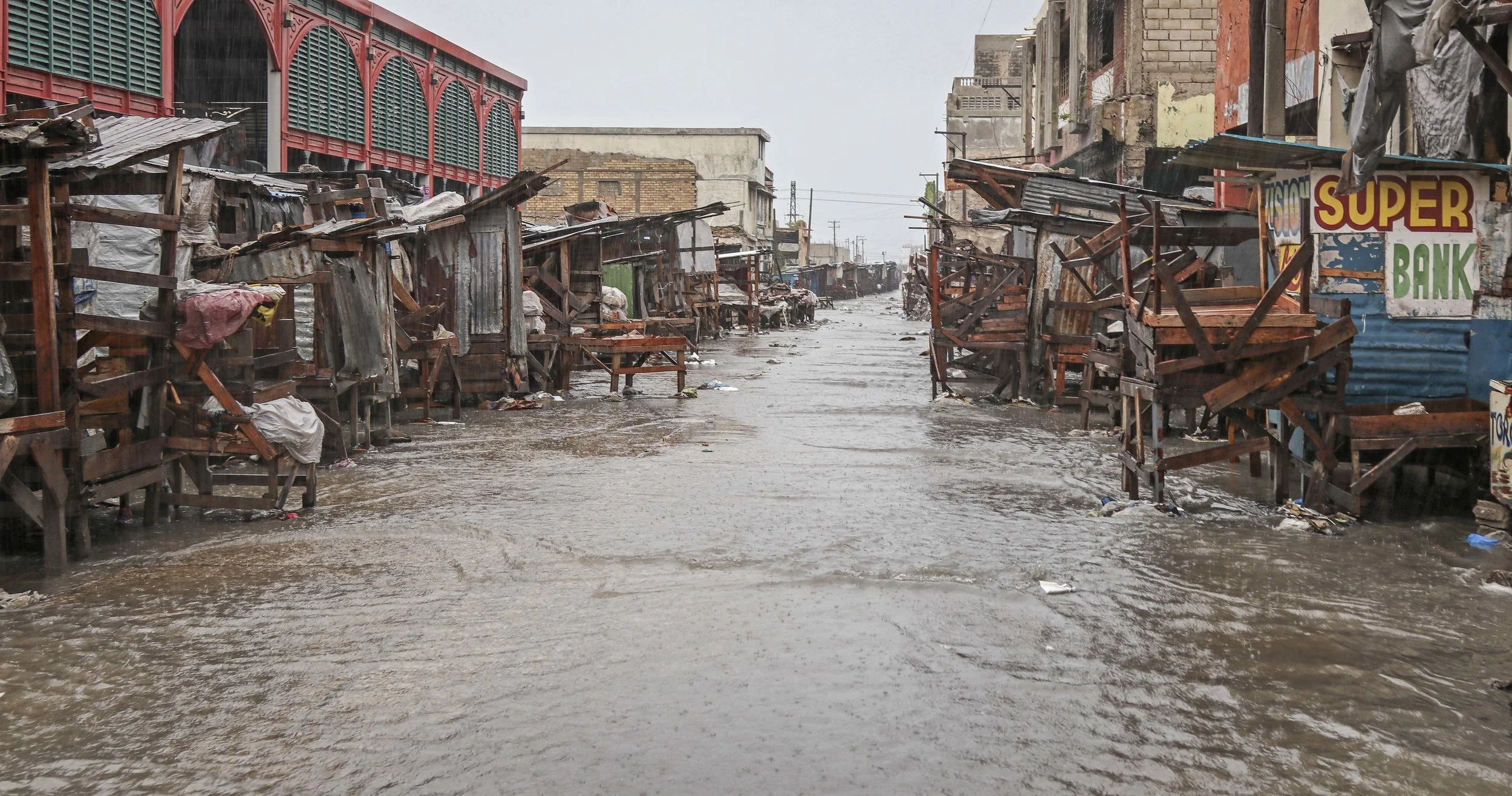 The aftermath of Hurricane Matthew in downtown Port-au-Prince. 