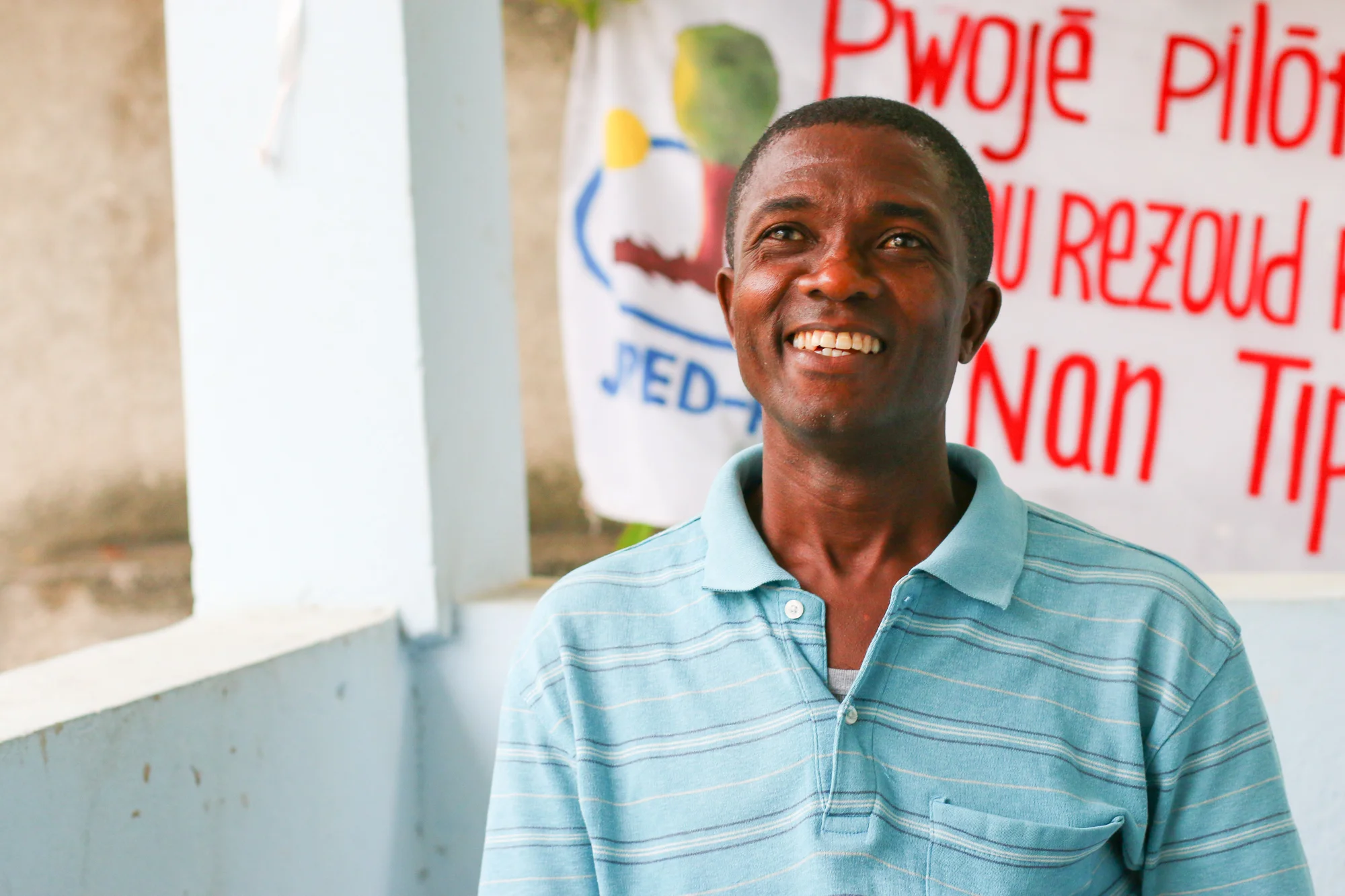 Alex Pierre became a mediator after JUPED's mediation project helped him resolve a conflict with his family. 