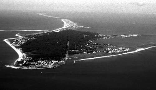 A photo of Dauphin Island present day