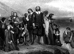 The Puritans Coming Ashore