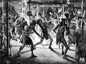 Painting based on the Green Corn Festival