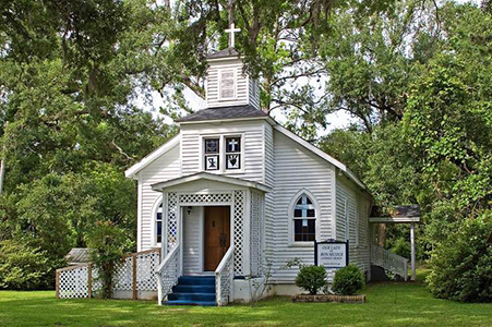 Pictured: Our Lady of Bon Secour, of St. John's Catholic Church where Mrs. Weeks attended services in South Baldwin County.