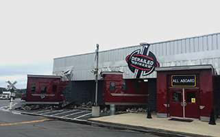 Photo of entrance of Derailed Diner