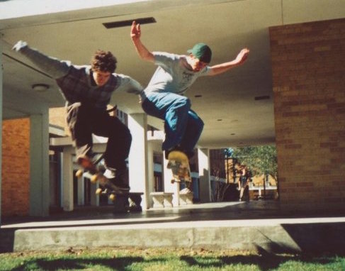 Picture of myself skateboarding in Mobile almost 20 years ago.