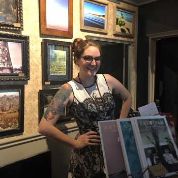Co-Founder Amanda Herman in the front of Serpents of Bienville 
