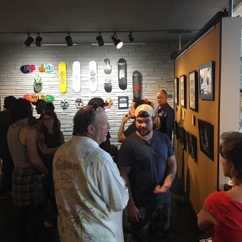 a picture from the Skateboard Art Show