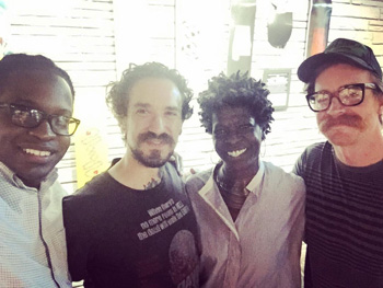Terrance DeShaun of Pop-Up Mobile, Myself, Charlana Quiovers of Backflash Antiques, and Duane Knight