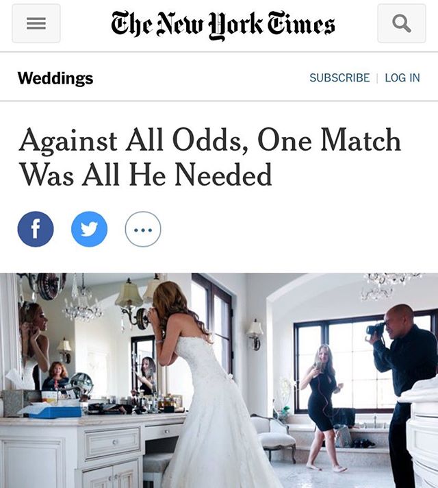 A year and a half ago we created the How We Met project! We feel so honored to be featured in this Sunday's New York Times wedding section! #howwemetstory #vincentmallozzi #newyorktimes #ourlovestory 
tinyurl.com/jyxunak