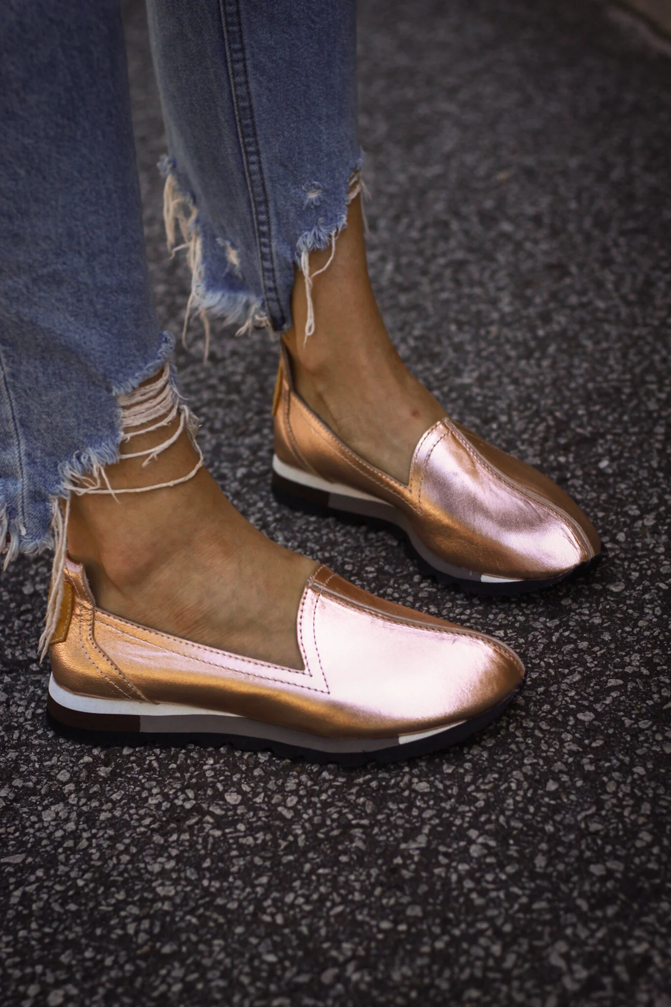 head over heels gold shoes