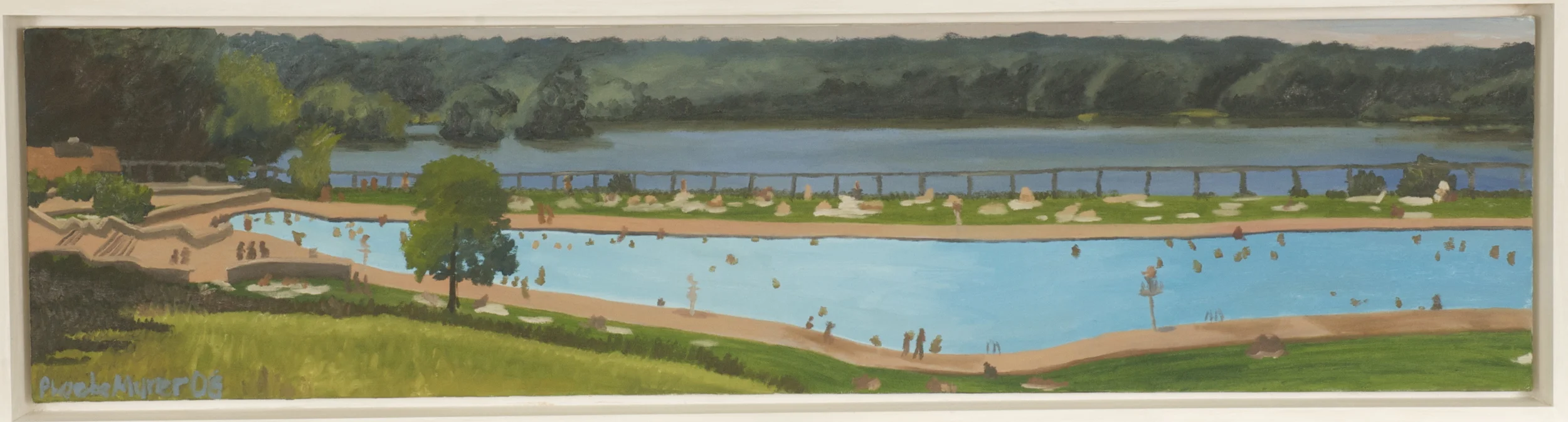 Marsh Creek Pool, 1' x 4', Oil on Canvas, 2008, $1000