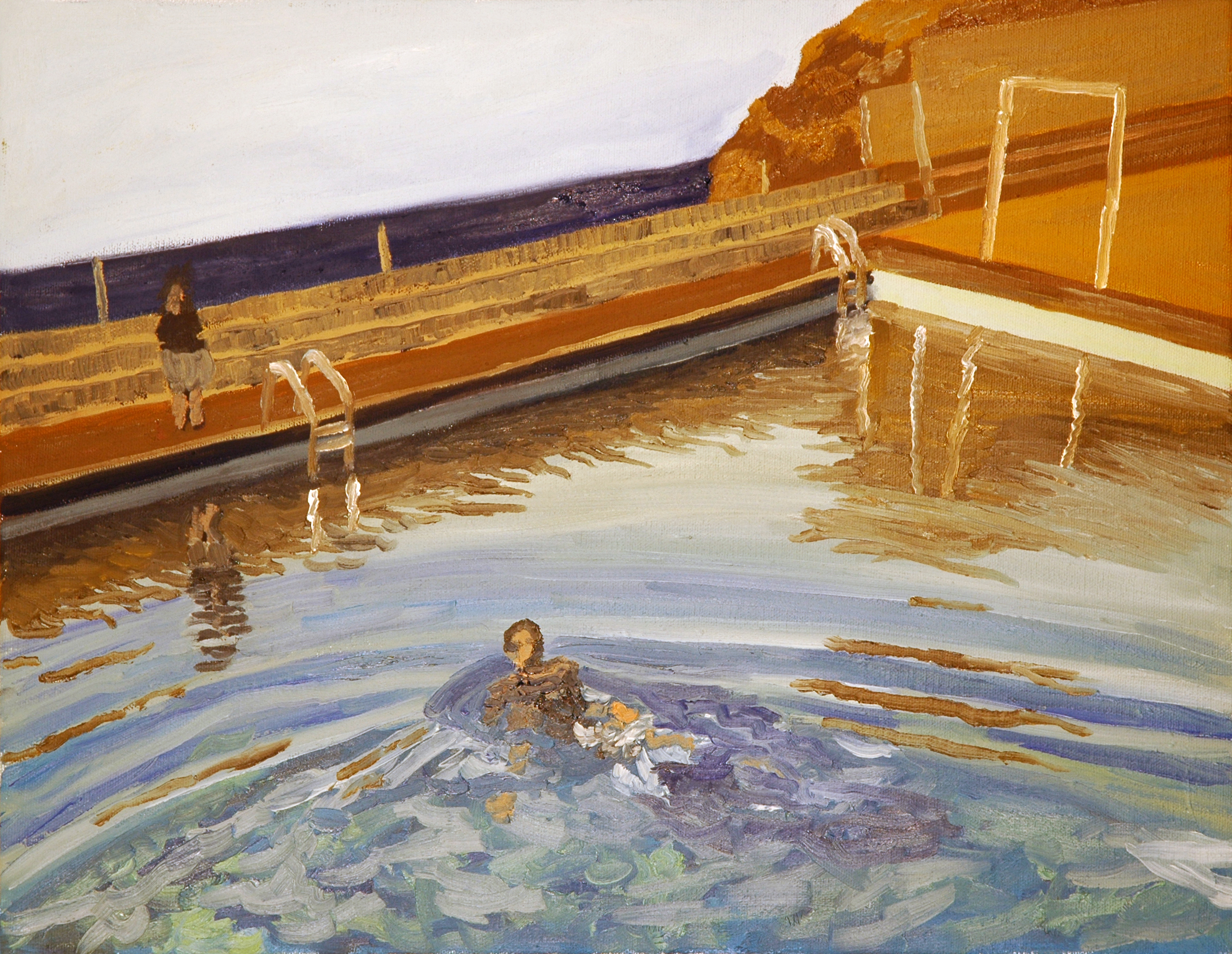 Tenerife Saltwater Pool, Tenerife, Canary Islands 2008 Oil on canvas 14" x 18"
