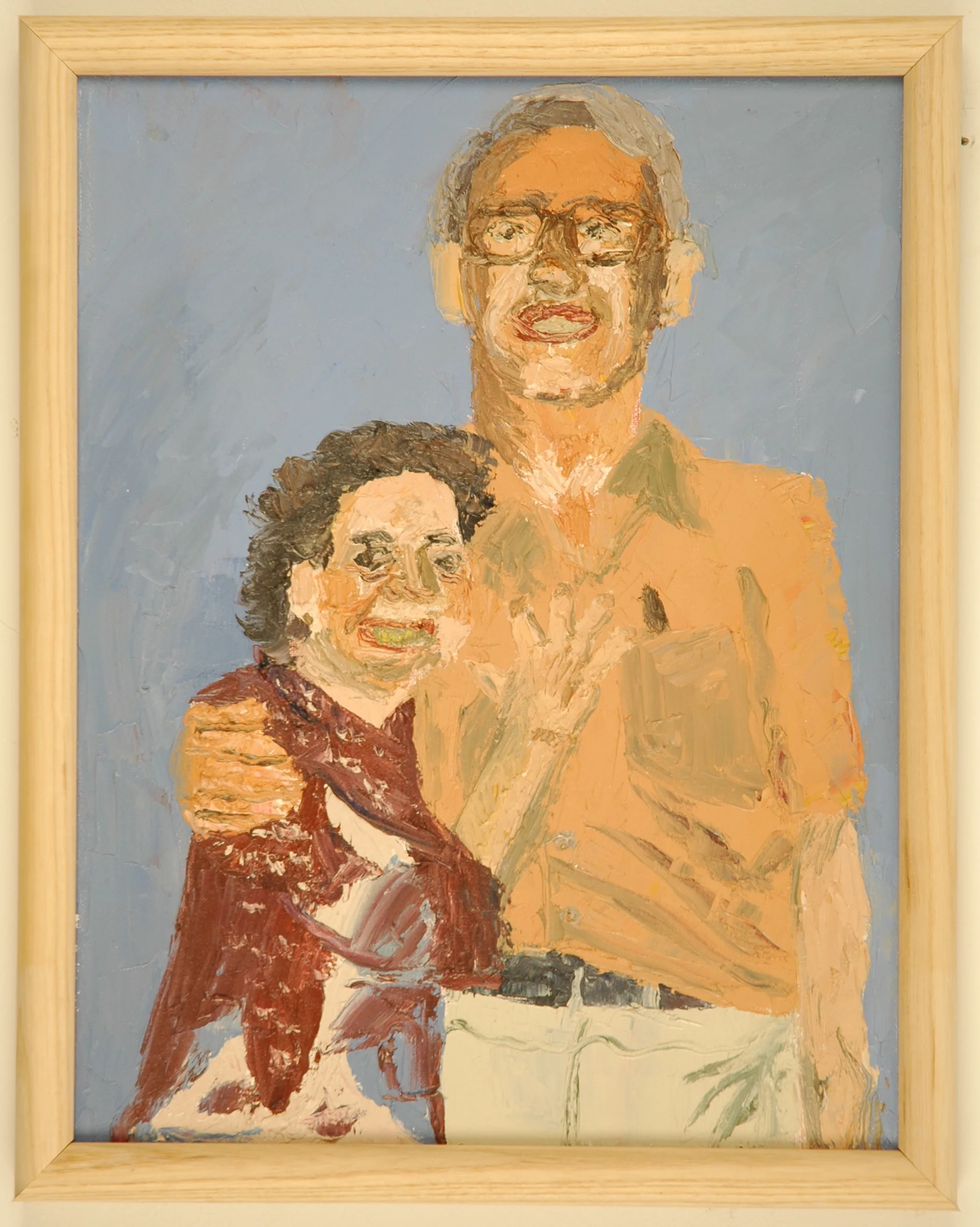 Dad and Farmor, 14" x 11" Oil on Canvas, 2005 sold