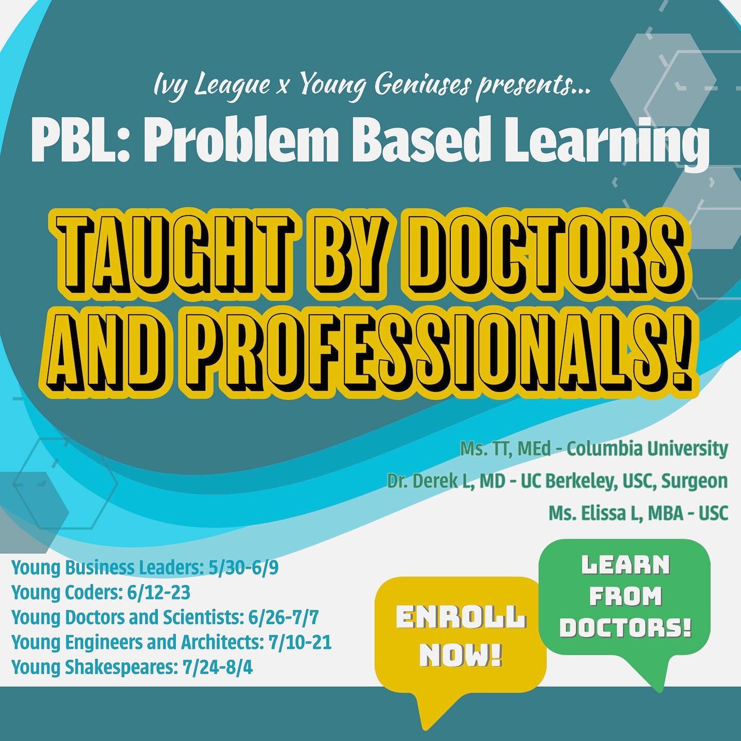 Just opened summer enrollment and the PBL Program is already a hit! Reserve your space now!