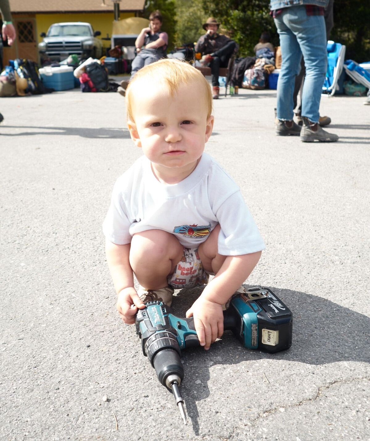 Welcoming volunteers of all shapes and sizes at DIO Fest... Photo: Shawheen Keyani