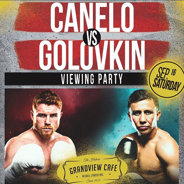 We're showing Canelo vs Golovkin this Saturday on every single one of our Tv's! This viewing party is open to the public, tag a friend you would like to watch the fight with!