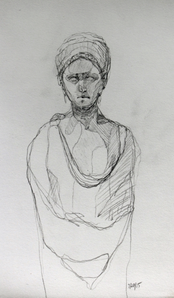 Female Bust, Ostia Antica, 2015