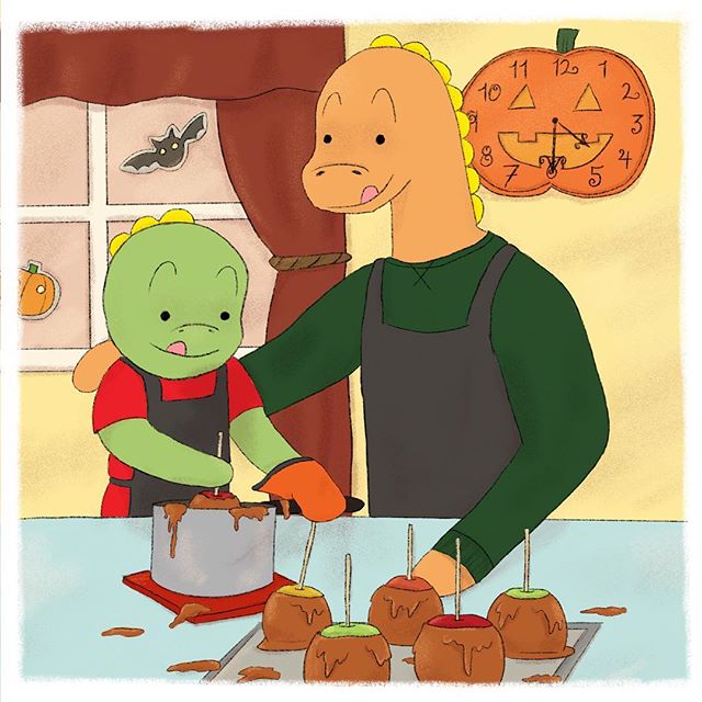 Itβs finally October! Dad and I are starting the Halloween festivities early. Iβm sure mom wonβt mind the mess when she tastes one of our delicious caramel apples! πππ #tommythedinosaur #appleseason #falltreats .
.
.
#educational #childrensbooks #childrensbook #childrenbooks #read #readingisfun #goodreads
#instabooks #bookworm #school #library #kidsbooks #booklovers #socialjustice #socialchange #literacy #mommyblogger #blog #teacher #school #kidlit #kidsbookstagram #kidsreading #picturebooks #momblog #mommylifestyle